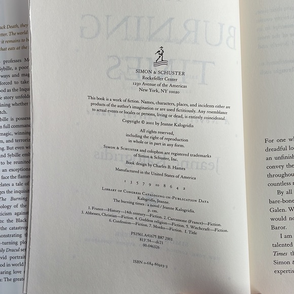 The Burning Times - Jeanne Kalogridis. Historical fiction. Medieval France. - Picture 6 of 9